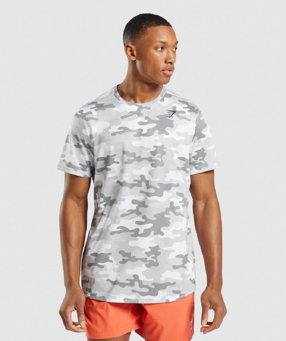 T Shirts Męskie Gymshark Arrival Głęboka Szare | PL 3908CTV